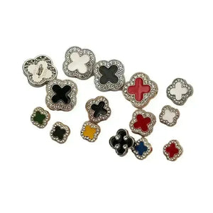 Monogram Designer Clover Earrings - Bear Hugs