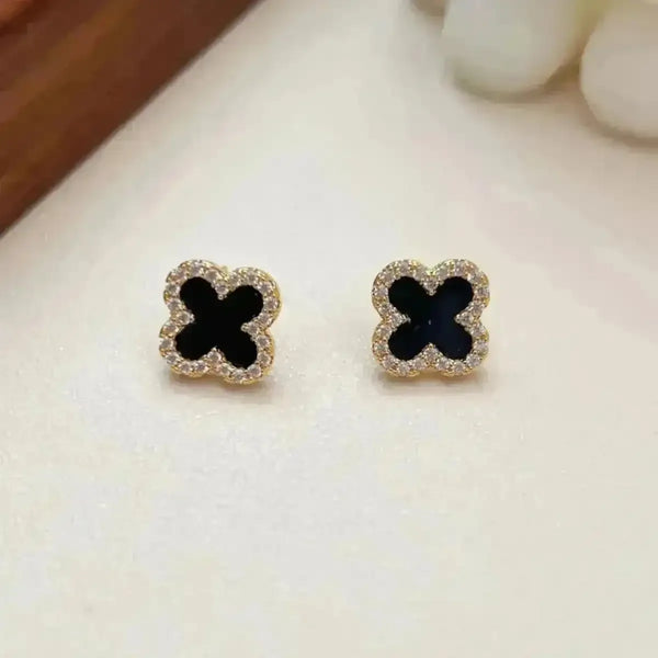 Monogram Designer Clover Earrings - Bear Hugs