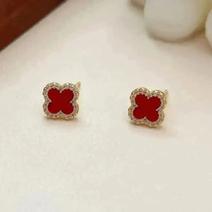 Monogram Designer Clover Earrings - Bear Hugs