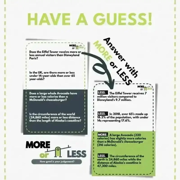 More or Less Card Game - Bear Hugs