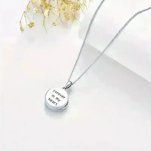 Mother-Daughter Abalone Shell Locket Necklace - Bear Hugs