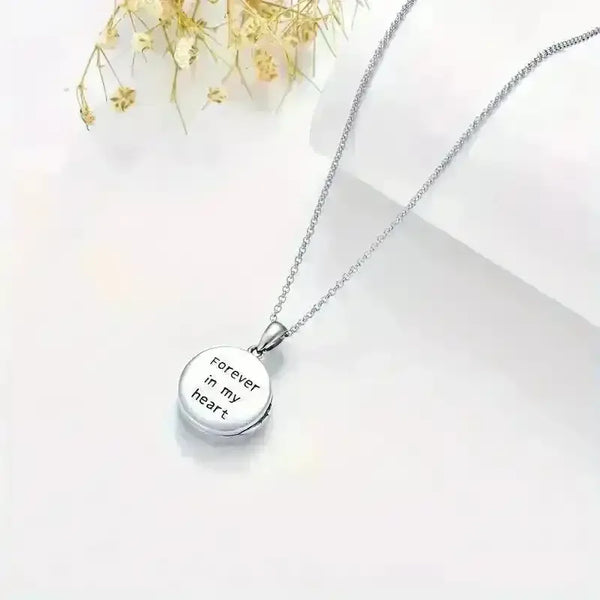Mother-Daughter Abalone Shell Locket Necklace - Bear Hugs