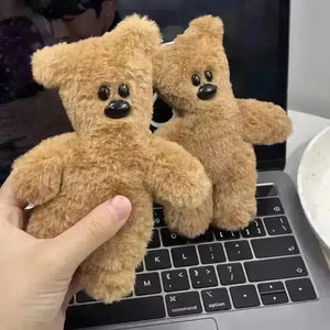 Mr. Bean Teddy Plush Squeaky Keychain - Bear Hugs