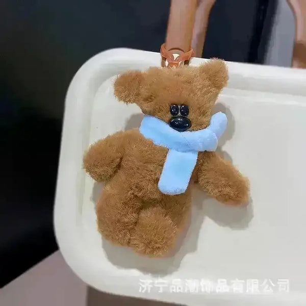 Mr. Bean Teddy Plush Squeaky Keychain - Bear Hugs