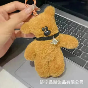 Mr. Bean Teddy Plush Squeaky Keychain - Bear Hugs