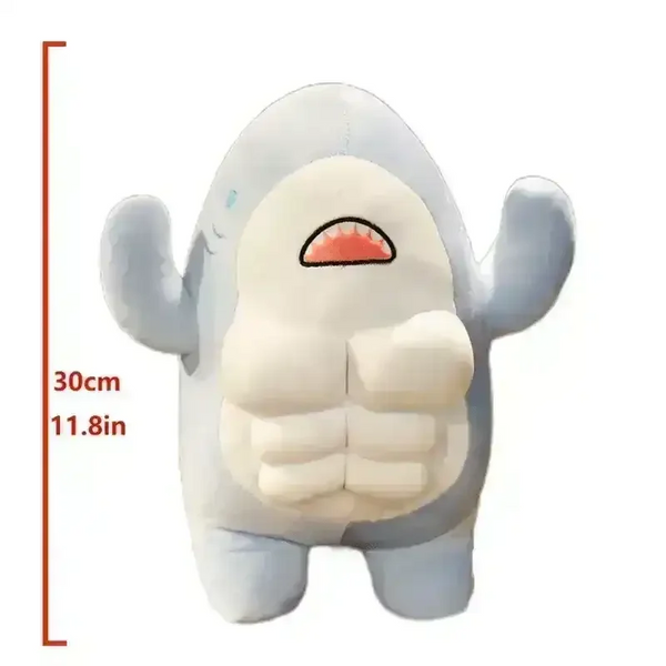 Muscular Shark Plushie - Bear Hugs