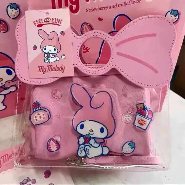 My Melody Transparent Jelly Crossbody Bag - Bear Hugs
