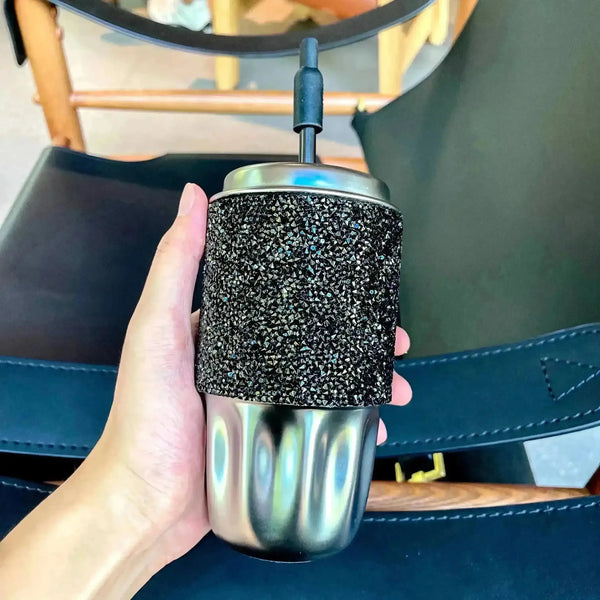 MY'TURN Luxe Diamond Studded Mug (500 ml) - Bear Hugs