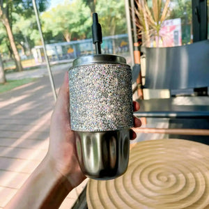 MY'TURN Luxe Diamond Studded Mug (500 ml) - Bear Hugs