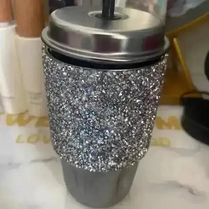 MY'TURN Luxe Diamond Studded Mug (500 ml) - Bear Hugs