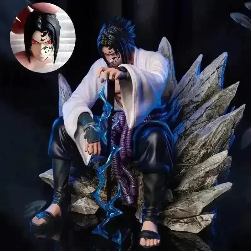 Naruto Uchiha Sasuke Sitting Action Figures (18 cm) - Bear Hugs