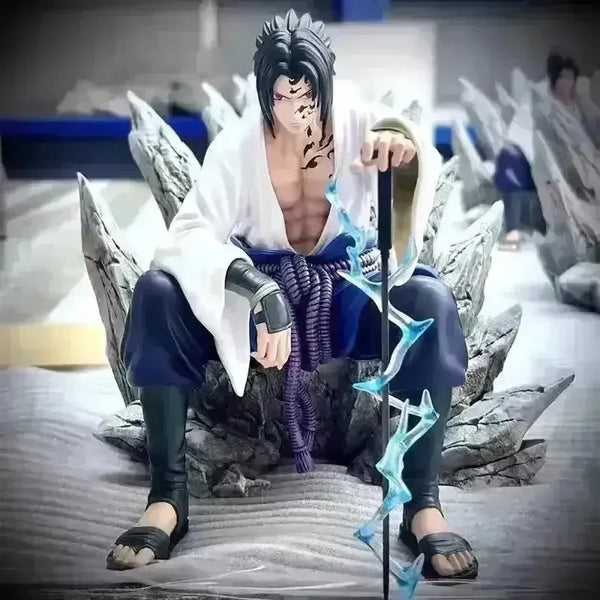 Naruto Uchiha Sasuke Sitting Action Figures (18 cm) - Bear Hugs