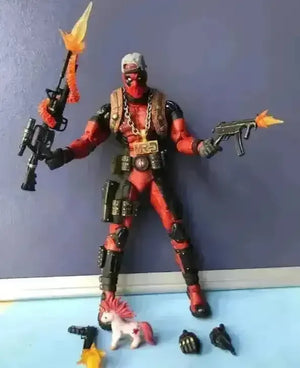 NECA Deadpool Super Deluxe Edition Action Figure (20 cm) - Bear Hugs