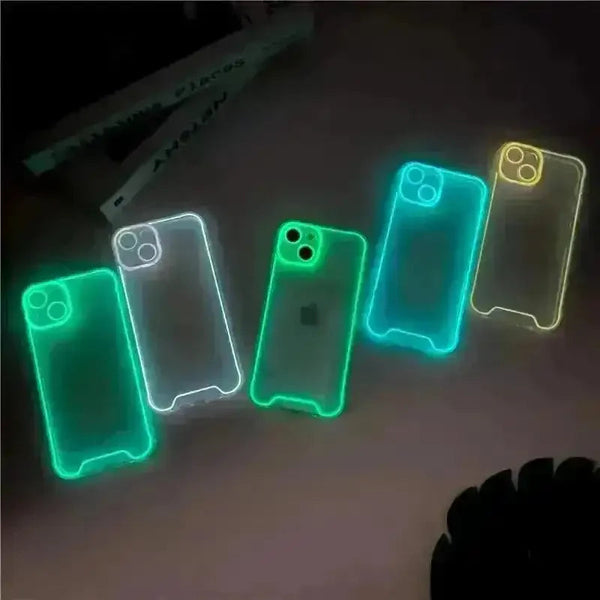 Neon Luminous Silicon Case (For iPhones) - Bear Hugs
