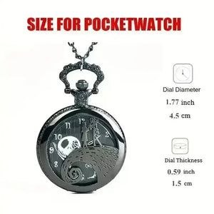 Nightmare Before Christmas Tim Burton Pocket Watch - Bear Hugs