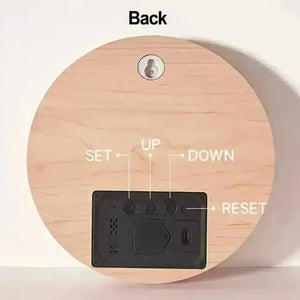 Nordic Style Wooden Hanging Clock - Bear Hugs
