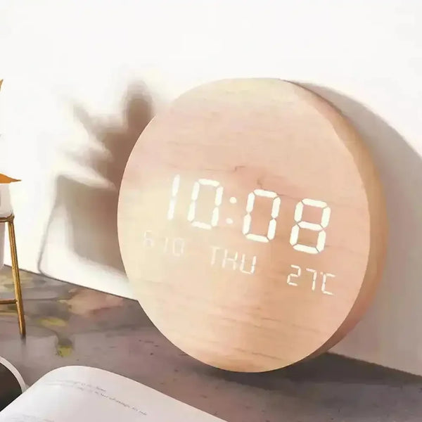 Nordic Style Wooden Hanging Clock - Bear Hugs