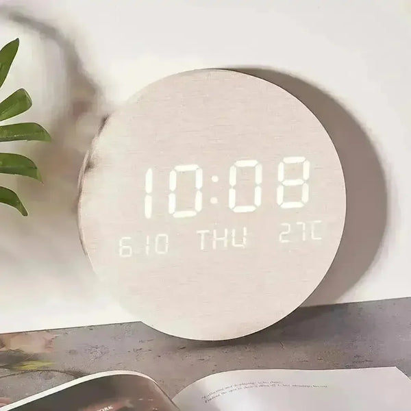 Nordic Style Wooden Hanging Clock - Bear Hugs