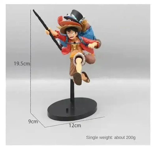 One Piece Anime Three Brothers Figurine (30 cm) - Bear Hugs