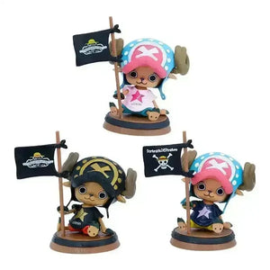One Piece Chopper With Flag Action Figure (9 cm) - Bear Hugs