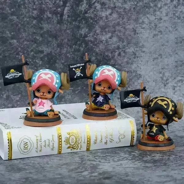 One Piece Chopper With Flag Action Figure (9 cm) - Bear Hugs