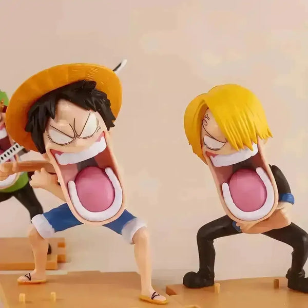 One Piece Hunger Triple Action Figure Set (15 cm) - Bear Hugs