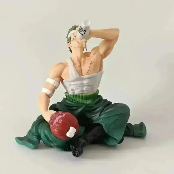 One Piece Injured Drinking Roronoa Zoro Action Figurine (15 cm) - Bear Hugs