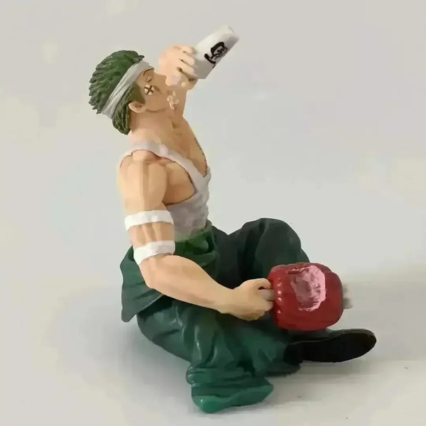 One Piece Injured Drinking Roronoa Zoro Action Figurine (15 cm) - Bear Hugs