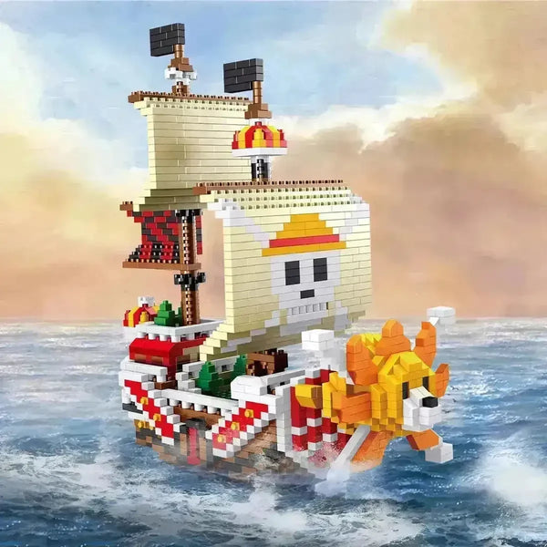 One Piece Pirate Ship 3D Model Building Blocks - Bear Hugs