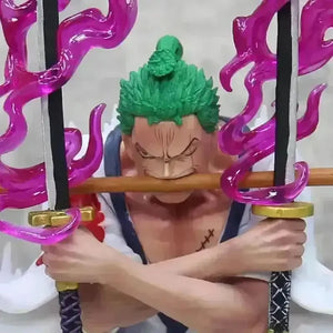 One Piece Roronoa Zoro Inferno Ghost Action Figurine (31 cm) - Bear Hugs