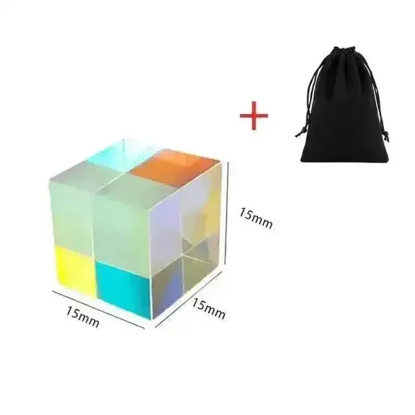 Optical Glass X-Prism Physics Cube - Bear Hugs