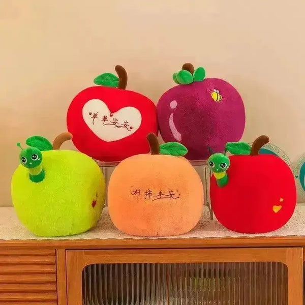 Orchard Apple Worm and Fruit Plushies - Bear Hugs