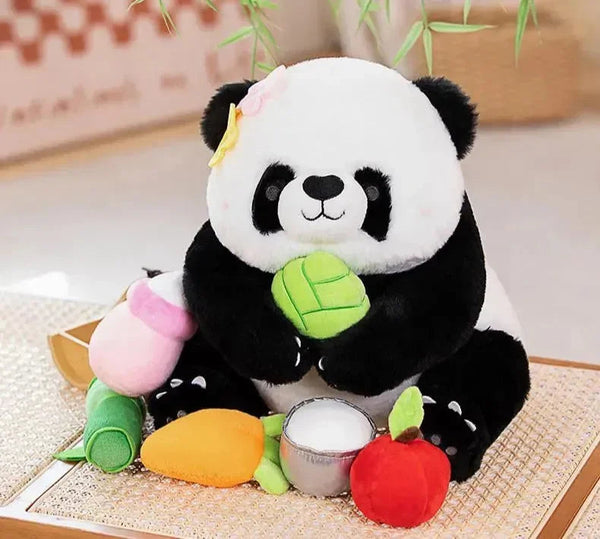 Panda Bloom Fluffy Blossom Plush - Bear Hugs