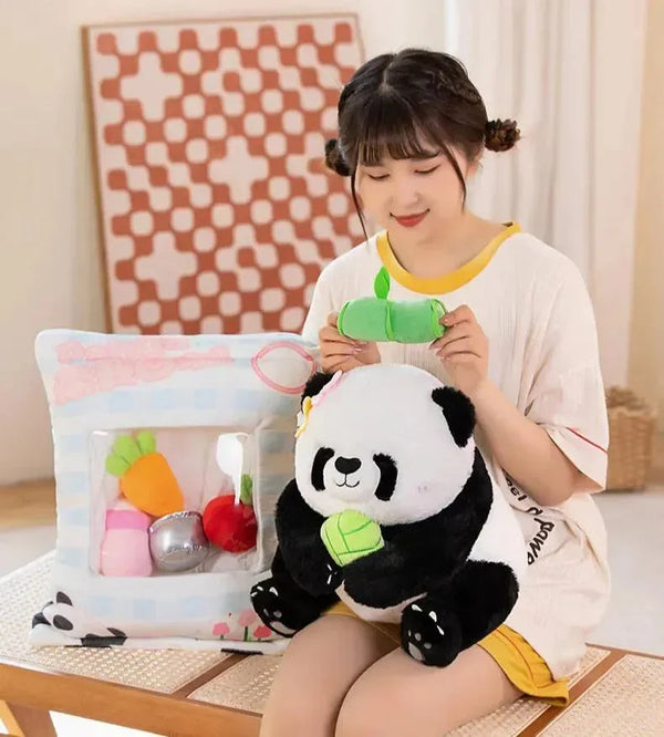 Panda Bloom Fluffy Blossom Plush - Bear Hugs