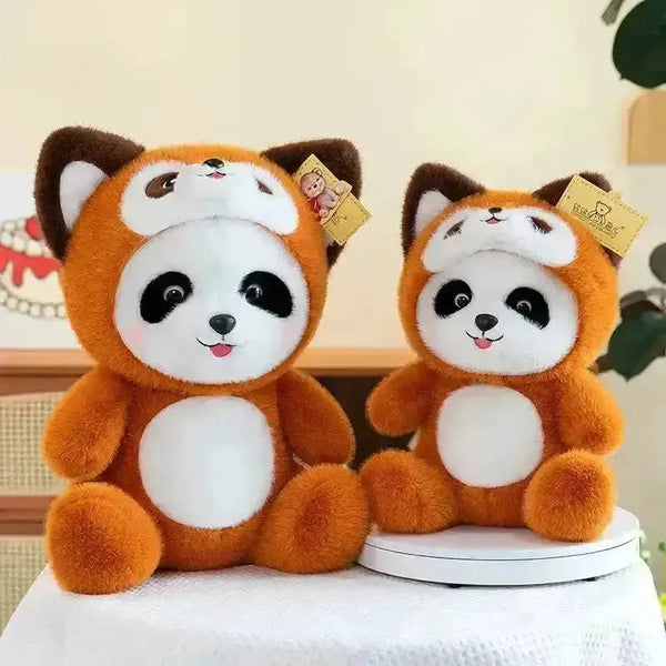 Panda to Red Panda Cosplay Lena Bear - Bear Hugs