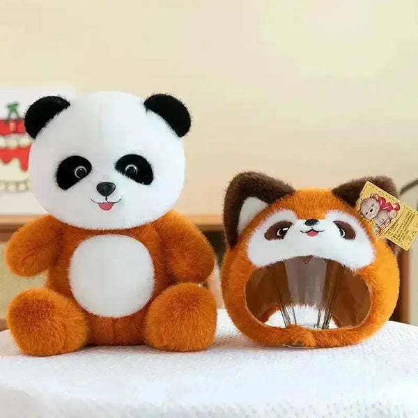 Panda to Red Panda Cosplay Lena Bear - Bear Hugs