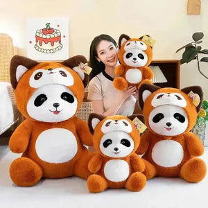 Panda to Red Panda Cosplay Lena Bear - Bear Hugs