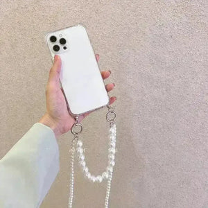 Pearl Bracelet Crossbody Necklace Case (For iPhones) - Bear Hugs