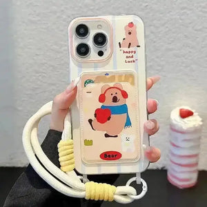 Persimmon Pepper Bear Phone Case (For iPhones) - Bear Hugs