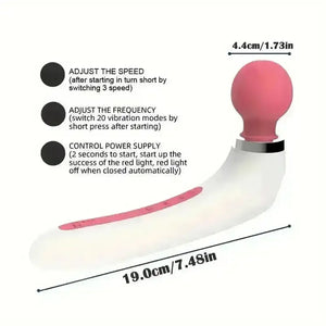Personal Wand Style Bullet Vibrating Mini Massager - Bear Hugs