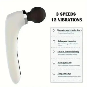 Personal Wand Style Bullet Vibrating Mini Massager - Bear Hugs