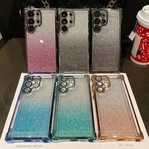 Personalised Glittery Name Phone Case (For Samsung) - Bear Hugs