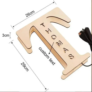Personalized Letter Light Lamp - Bear Hugs