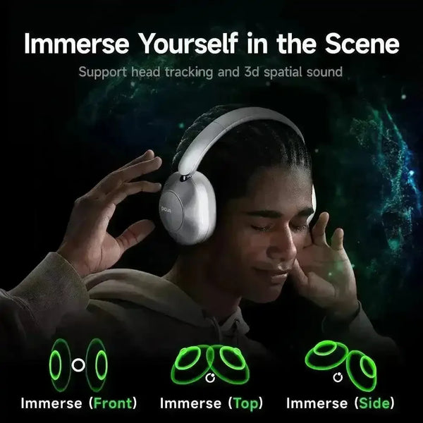 Picun F6 Active Noise Cancelling Wireless Headphones - Bear Hugs