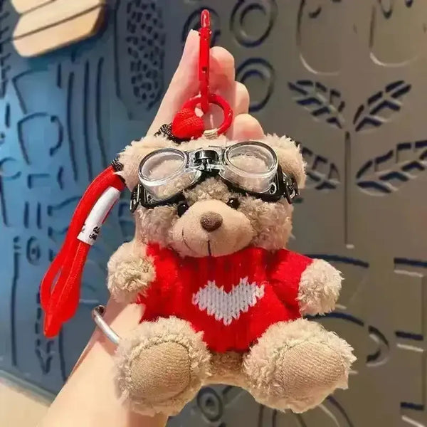 Pilot Knit Bear Keychain - Bear Hugs