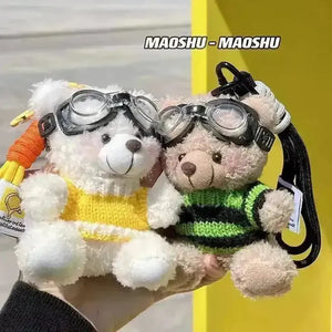 Pilot Knit Bear Keychain - Bear Hugs