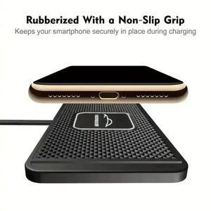 PlugnGo 10W Wireless Car Charger Mat - Bear Hugs
