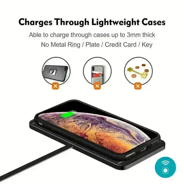 PlugnGo 10W Wireless Car Charger Mat - Bear Hugs