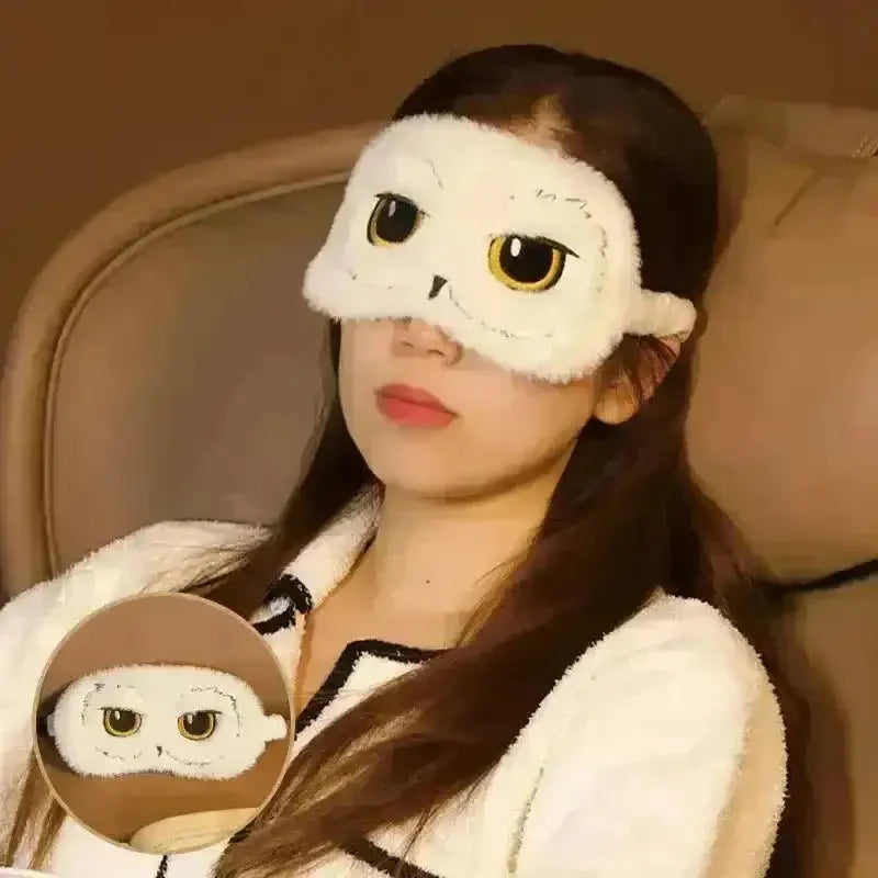 Plush Hedwig Eye Mask and U-Neck Pillow - Bear Hugs