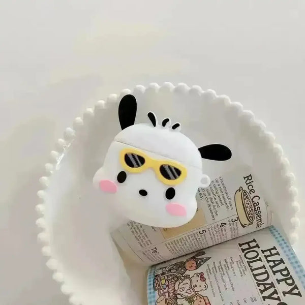 Pochacco Sunglasses Silicone AirPods Case - Bear Hugs
